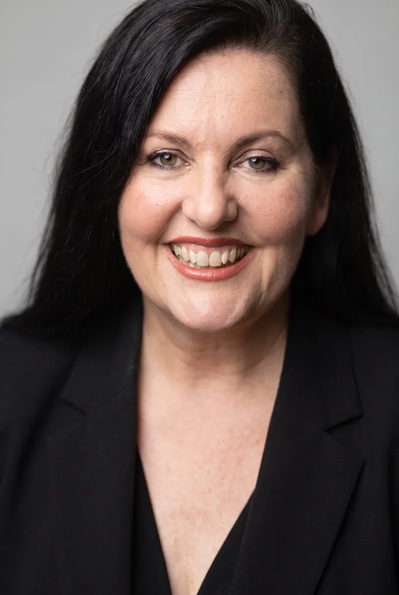 AI-generated portrait of Samantha Jewel, keynote speaker