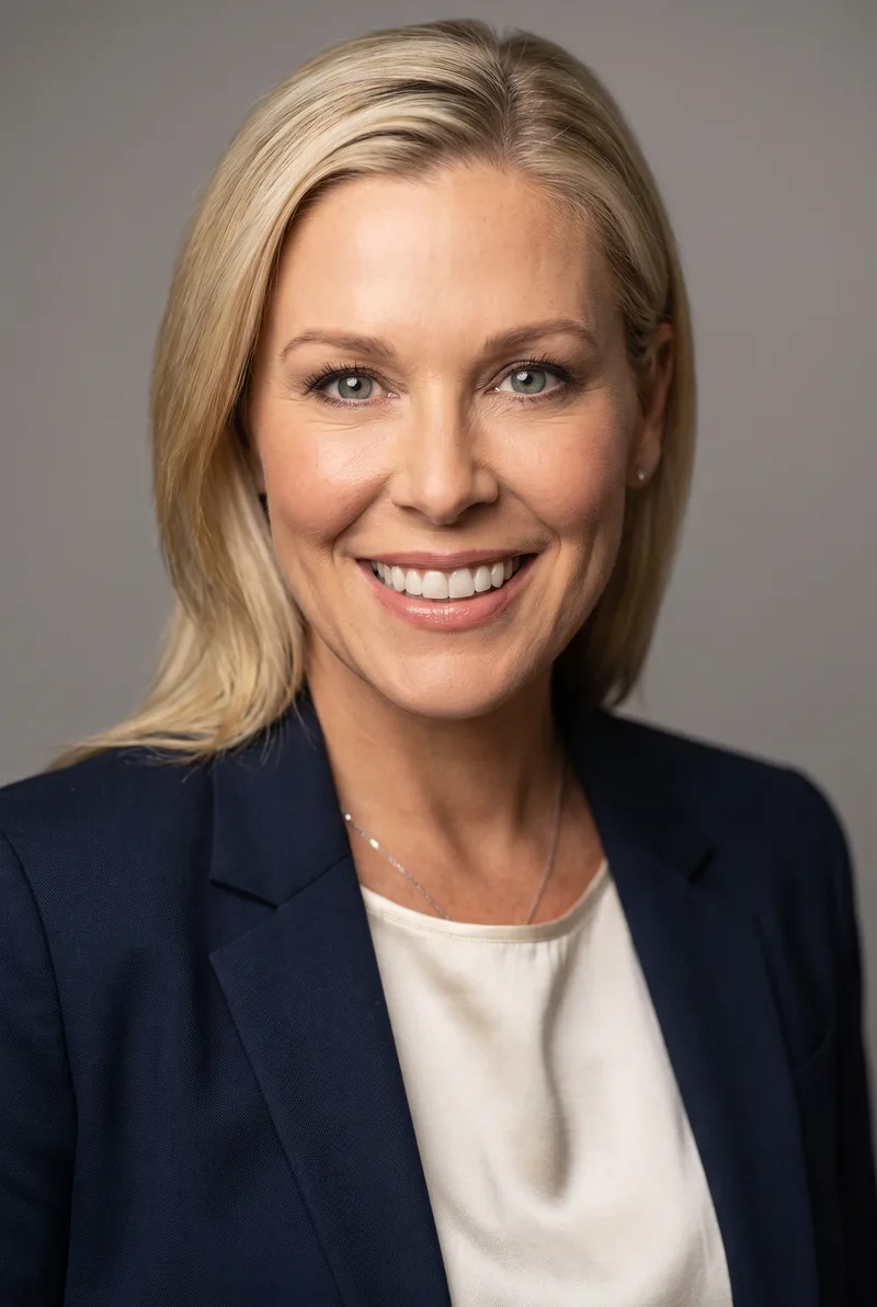 AI-generated portrait of Sami Lukis, keynote speaker