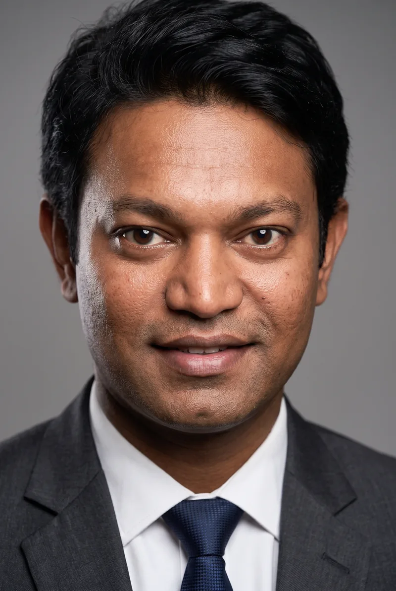 AI-generated portrait of Saroo Brierley, keynote speaker