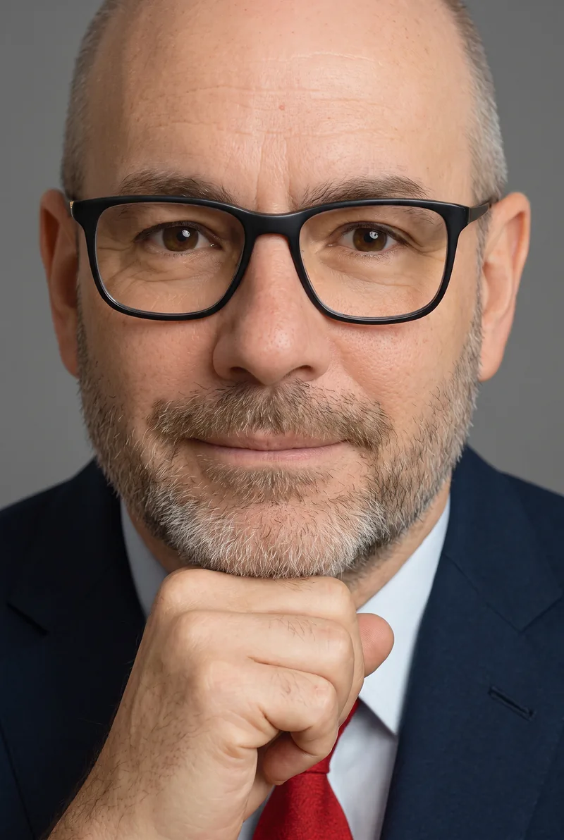 AI-generated portrait of Shayne Thompson, keynote speaker