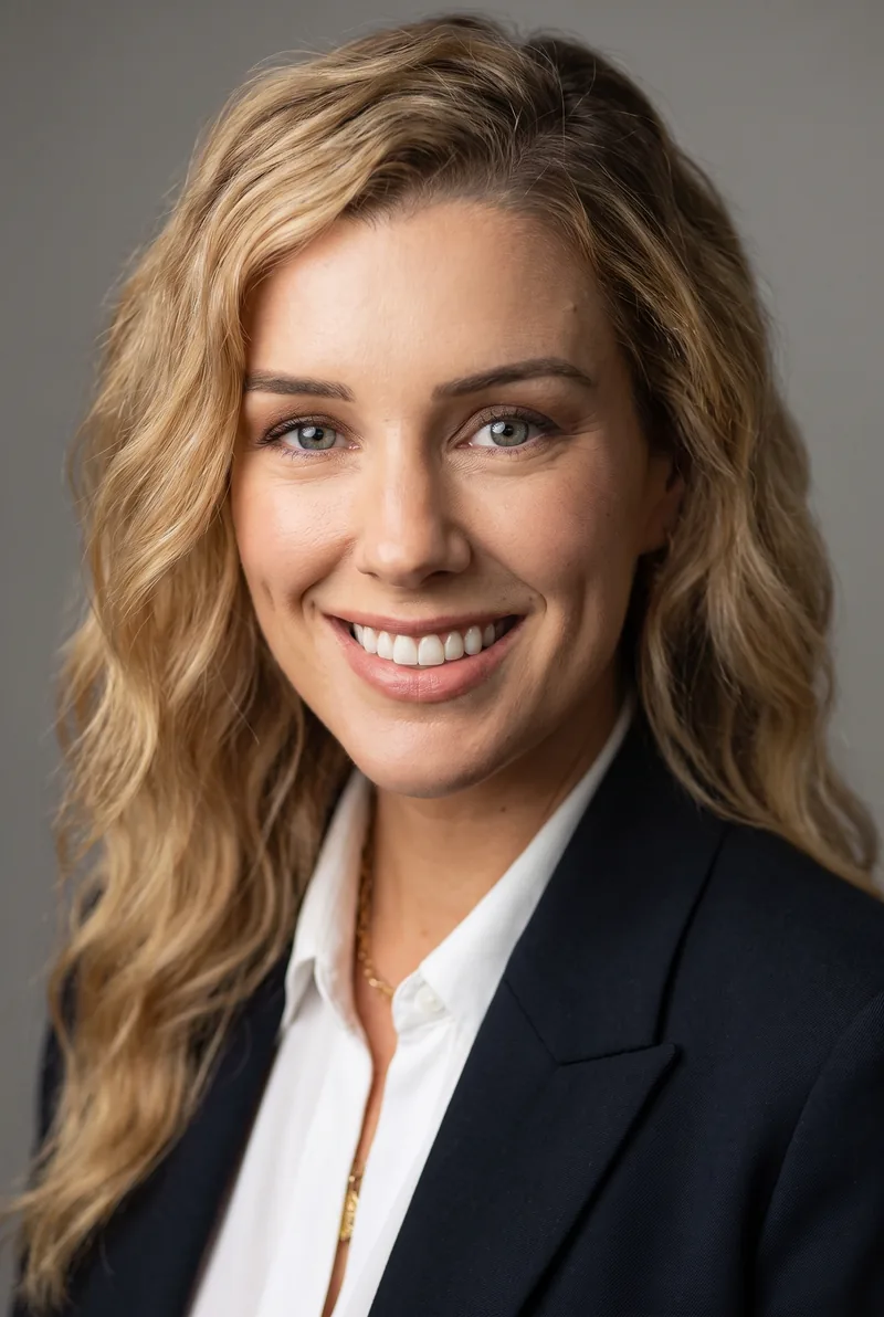 AI-generated portrait of Stephanie Bendixsen, keynote speaker