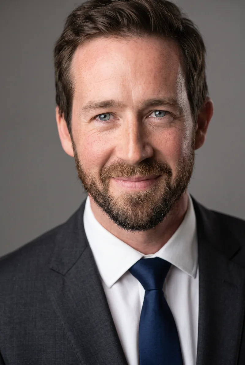 AI-generated portrait of Sterling Hawkins, keynote speaker