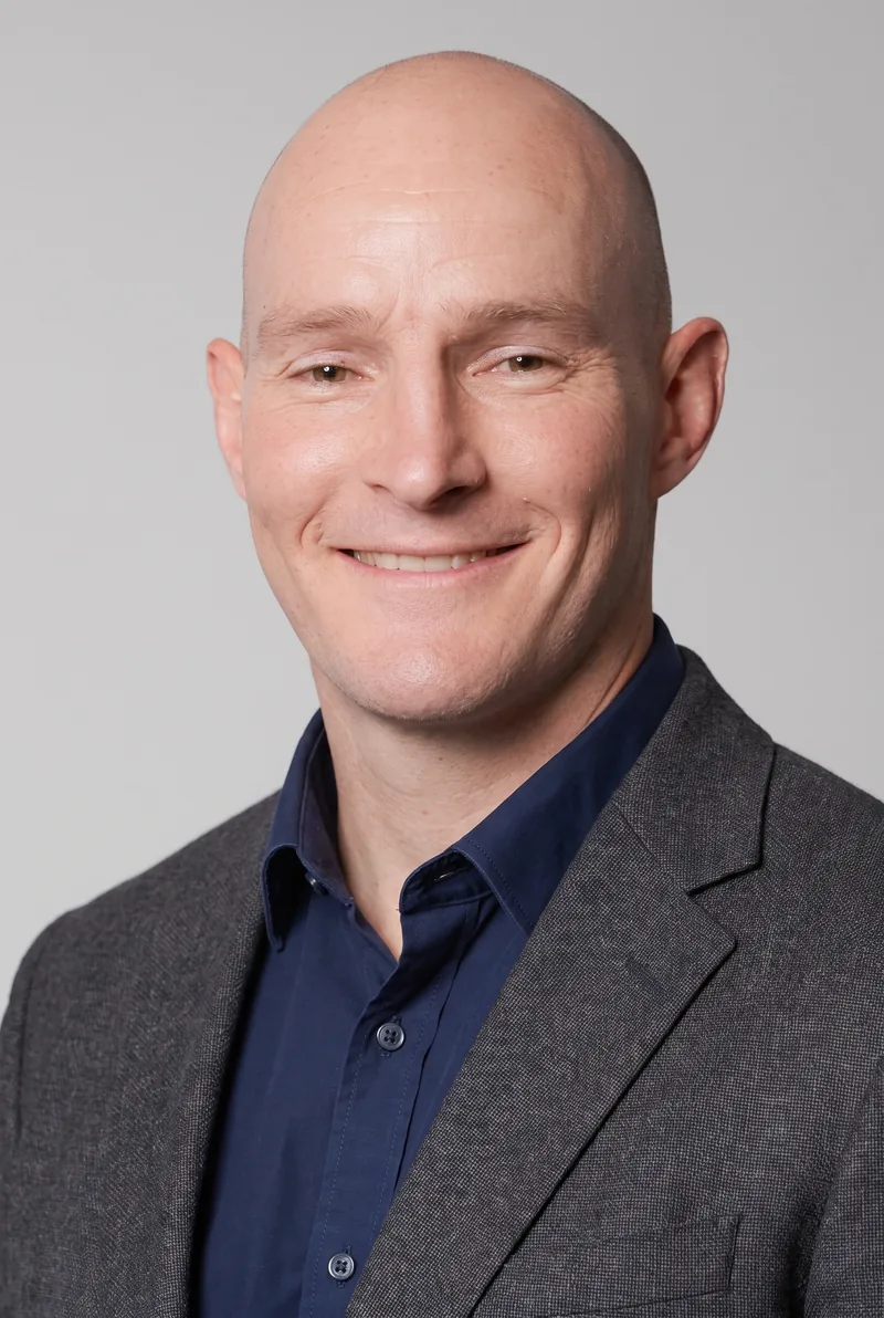 AI-generated portrait of Stirling Mortlock AM, keynote speaker