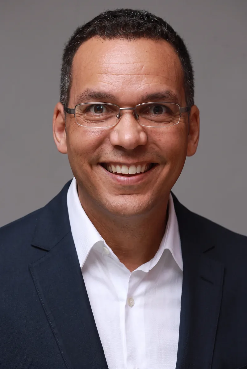 AI-generated portrait of Tom Abbott, keynote speaker