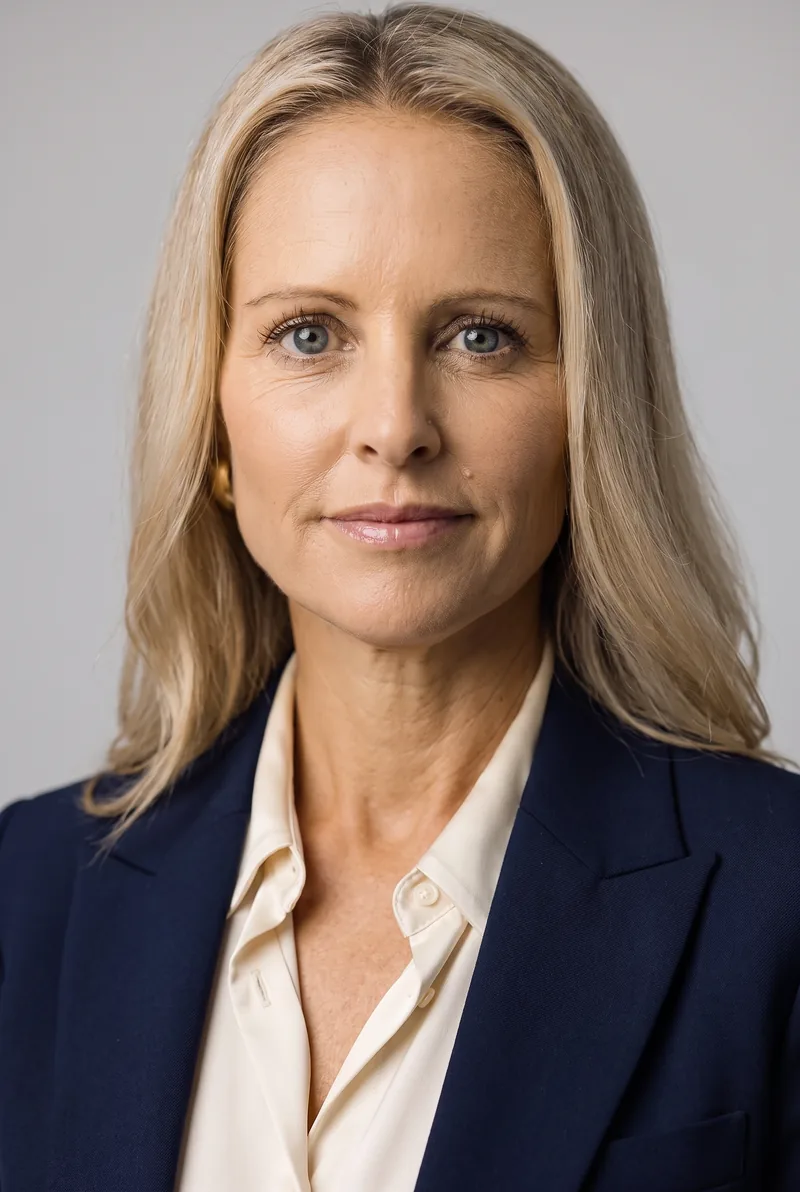 AI-generated portrait of Tracy Hall, keynote speaker