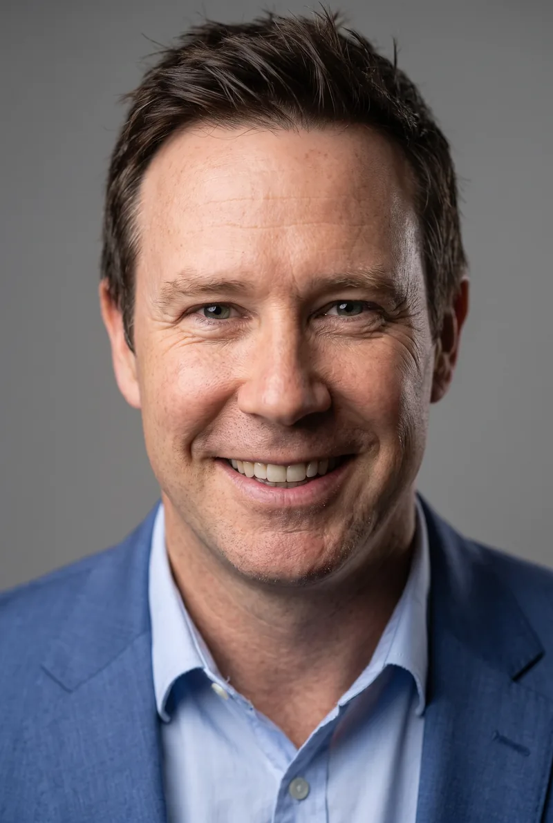 AI-generated portrait of Troy Gray, keynote speaker