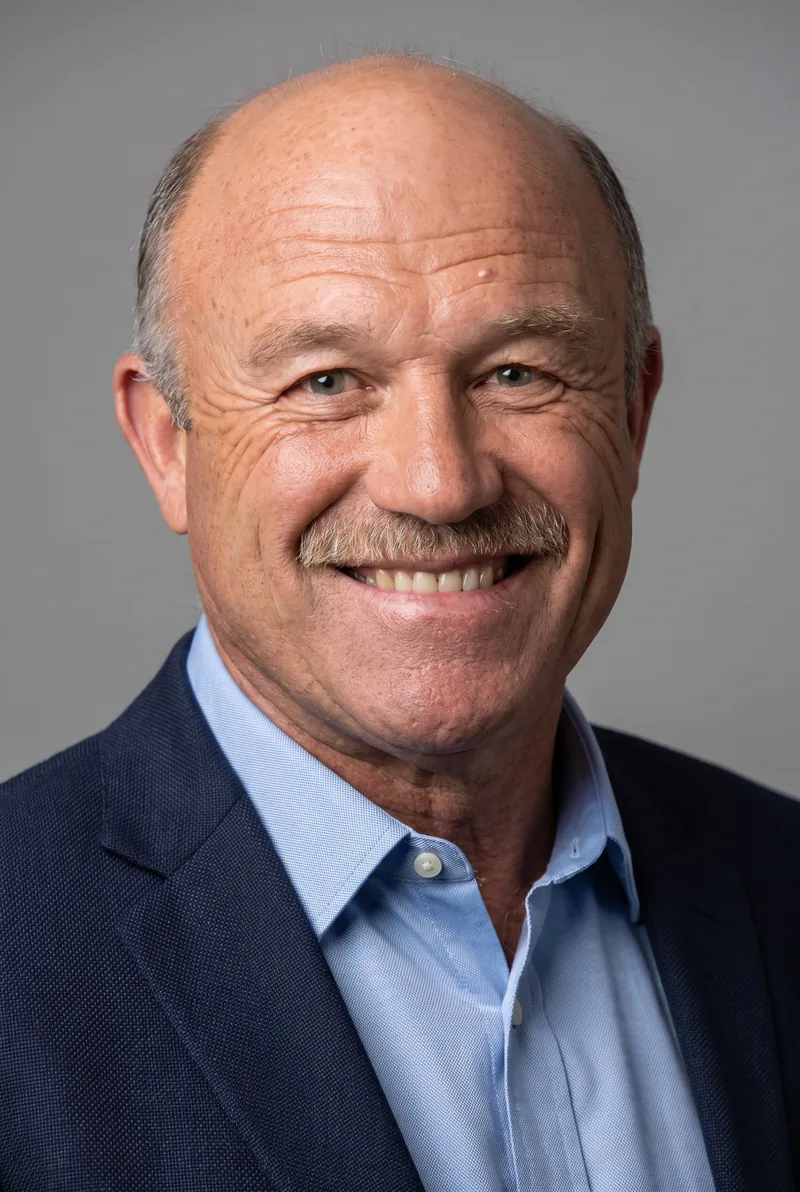 AI-generated portrait of Wally Lewis AM, keynote speaker