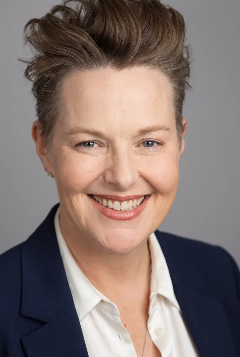 AI-generated portrait of Wendy Dean, keynote speaker