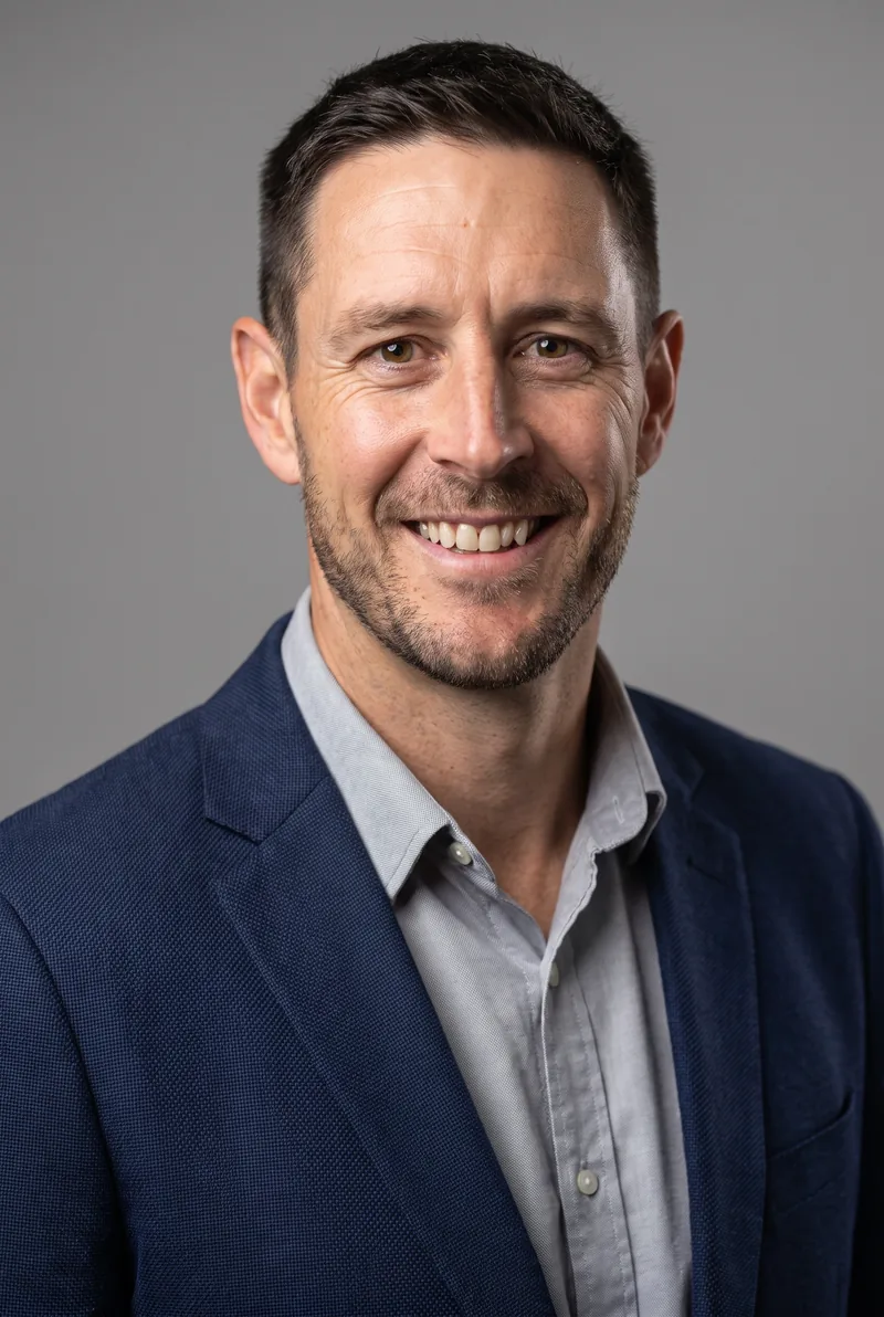 AI-generated portrait of William Pike, keynote speaker